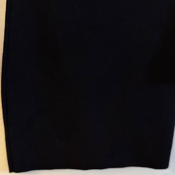 Princess Polly Ribbed Stretchy Black Dress - Preloved - Picture 7 of 8